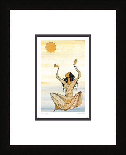 Sun Catcher by Maxine Noel, Indigenous Art Print, First Nations, Native Americans, Framed Art Card