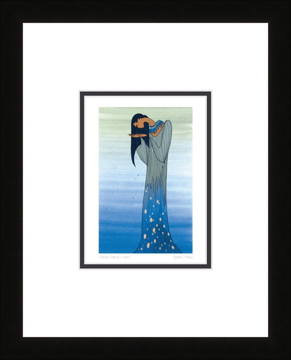 Mother Earth’s Tears by Maxine Noel, Indigenous Art Print, First Nations, Native Americans, Framed Art Card