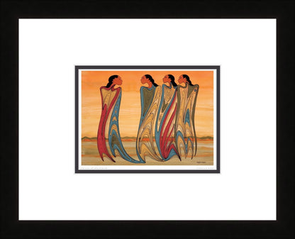 Spirits of the Earth by Maxine Noel, Indigenous Art Print, First Nations, Native Americans, Framed Art