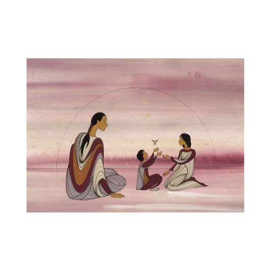 Spring Morning by Maxine Noel, Indigenous Art Card, First Nations, Native Americans, Framed Art Card