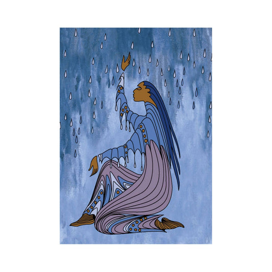 Rainmaker by Maxine Noel, Indigenous Art Card, First Nations, Native Americans, Framed Art Card