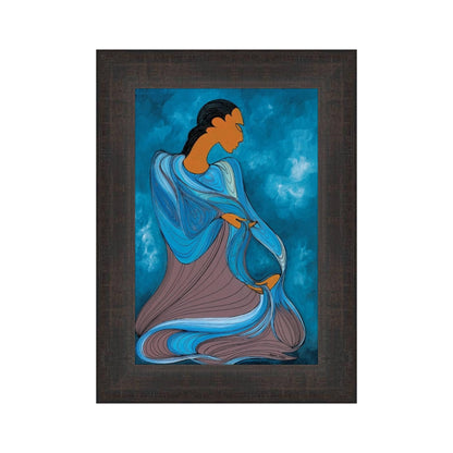 Water…the giver of life by Maxine Noel, Indigenous Art Card, First Nations, Native Americans, Framed Art