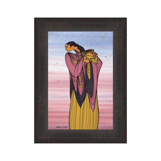 The Potter by Maxine Noel, Indigenous Art, First Nations, Native Americans, Framed Art