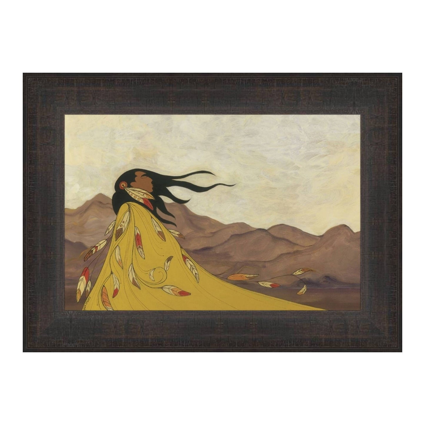 Eagle’s Gift by Maxine Noel, Indigenous Art Card, First Nations, Native Americans, Framed Art