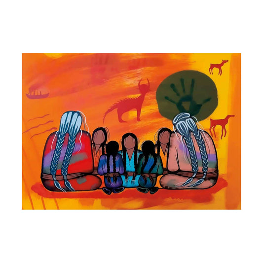 Great Strength in Our History By Simone Mcleod , Indigenous Art Print, First Nations, Native American Indian Decor