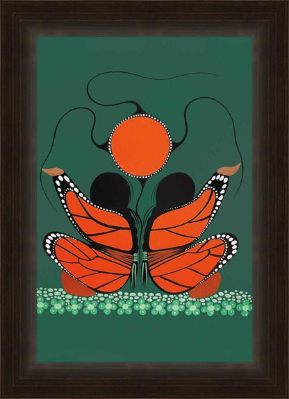 Beauty From Growth By Simone Mcleod , Indigenous Art Print, First Nations, Native American Indian Decor