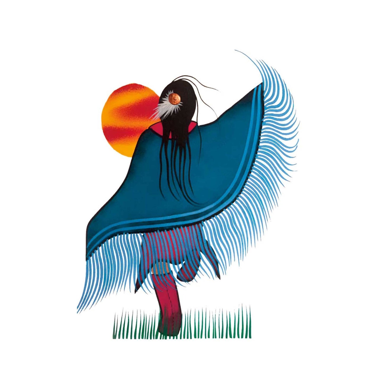 Healing Dance By Simone Mcleod , Indigenous Art Print, First Nations, Native American Indian Decor