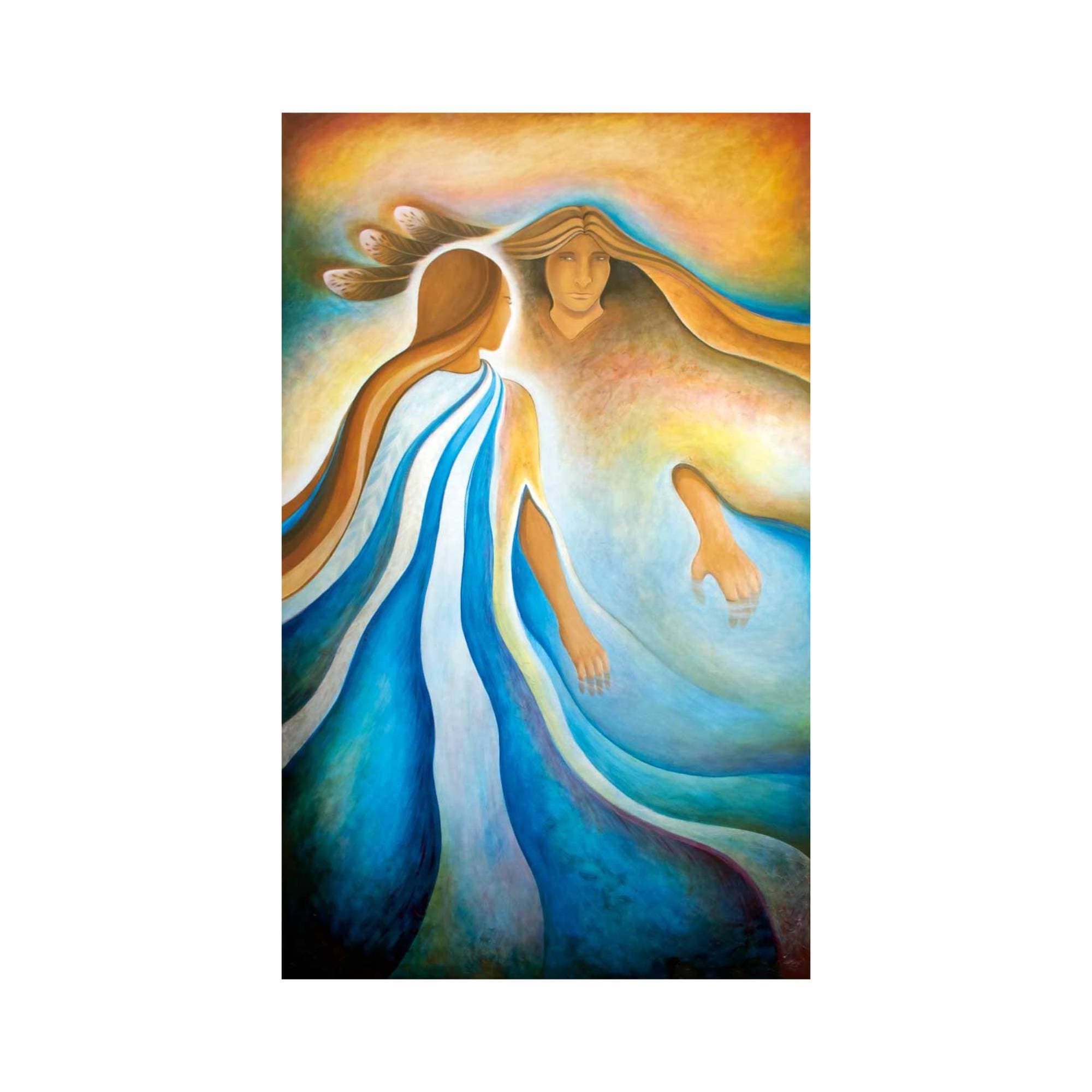 The River Keeper, By Nathalie Coutou, Indigenous Art Print, First Nati ...