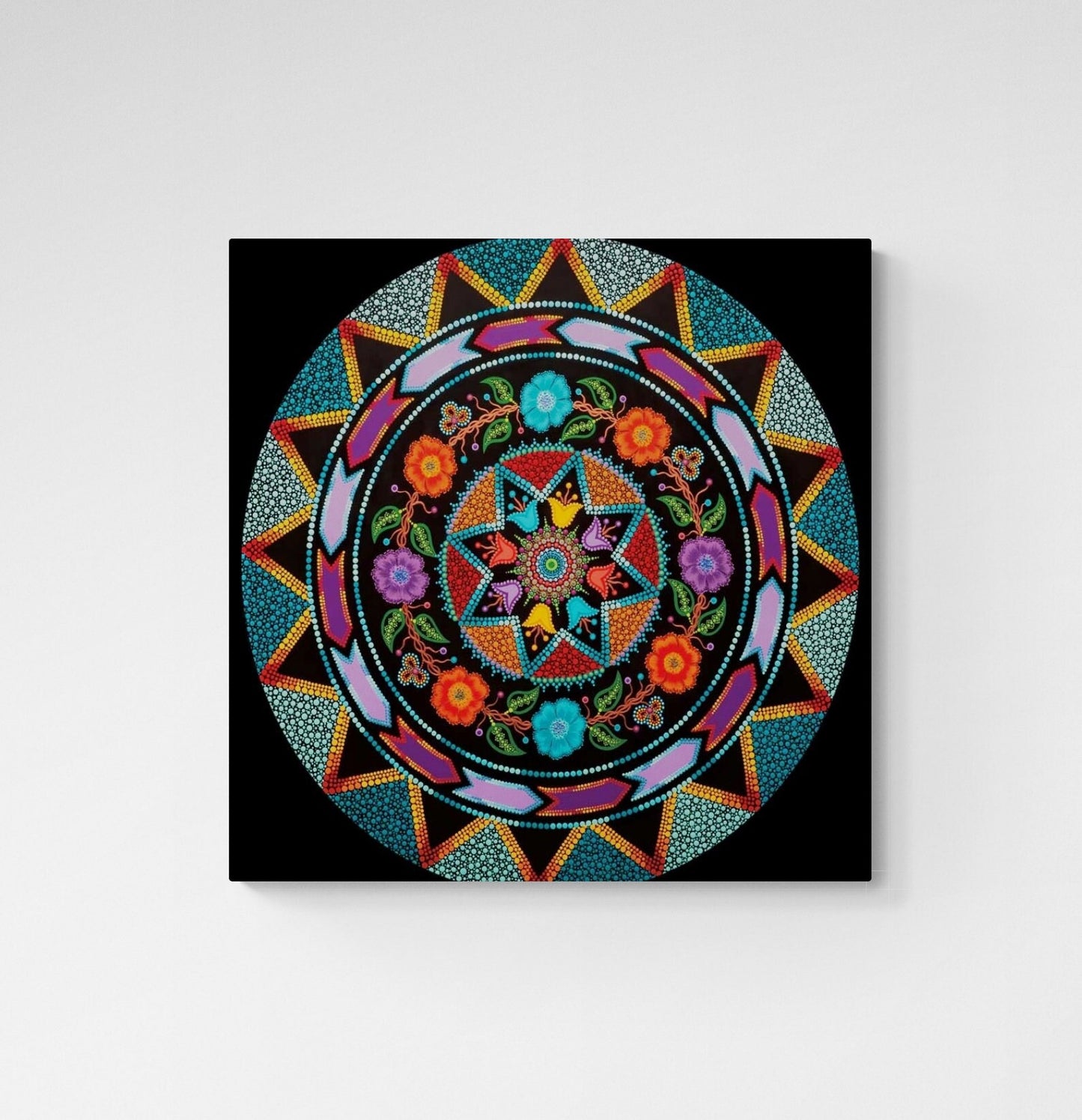 Circle of Life by Tracey Metallic, Indigenous Art Print, First Nations, Migmaq Artist, Native American Indian Decor