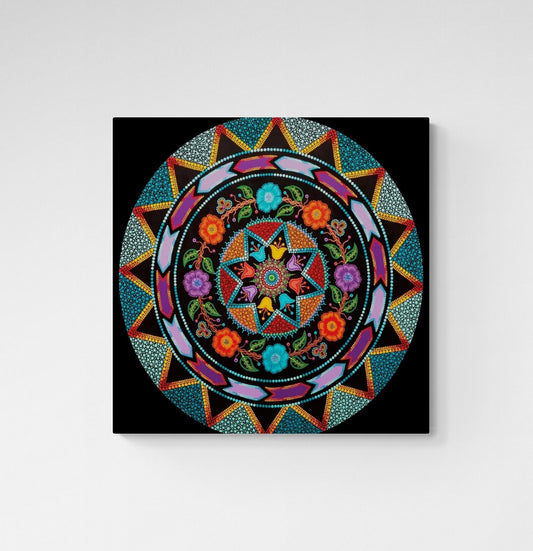 Circle of Life by Tracey Metallic, Indigenous Art Print, First Nations, Migmaq Artist, Native American Indian Decor