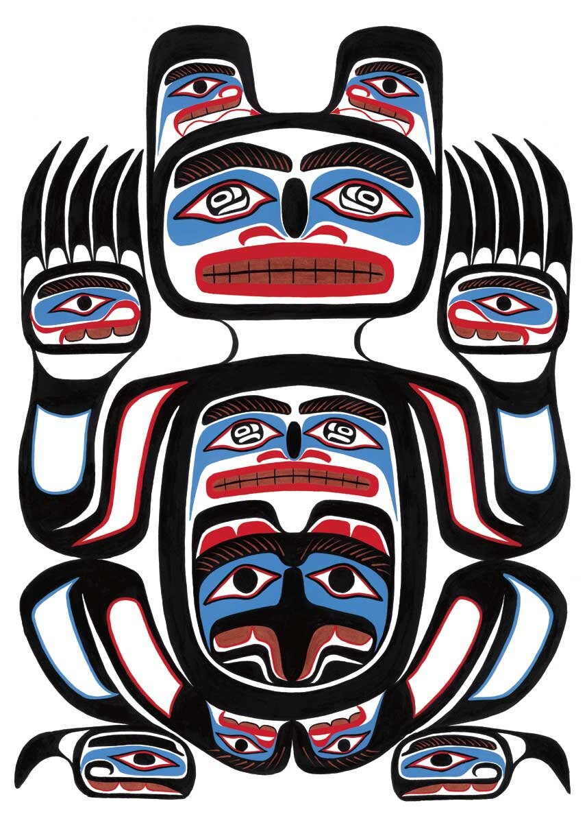 Sean Whonnock Selfie, By Sean Whonnock Indigenous Art Print, First Nations, Native American Indian Decor