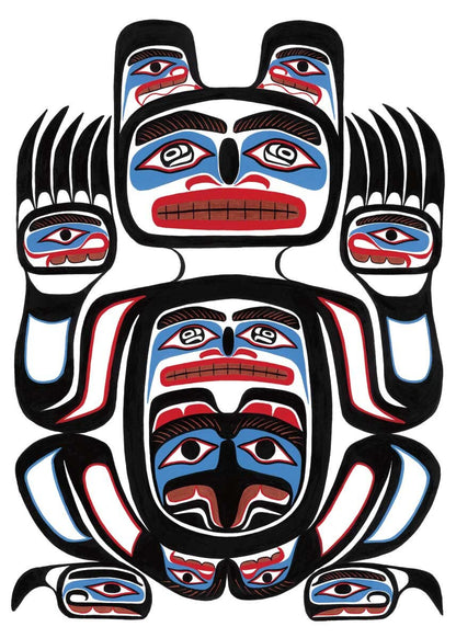Sean Whonnock Selfie, By Sean Whonnock Indigenous Art Print, First Nations, Native American Indian Decor