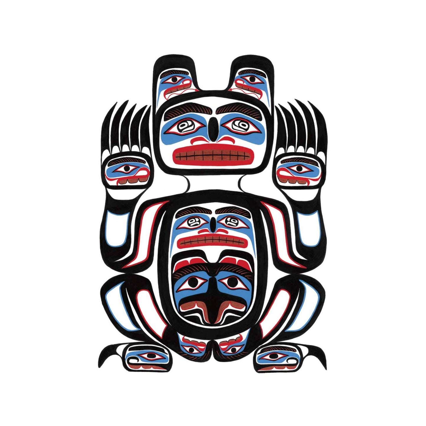 Sean Whonnock Selfie, By Sean Whonnock Indigenous Art Print, First Nations, Native American Indian Decor