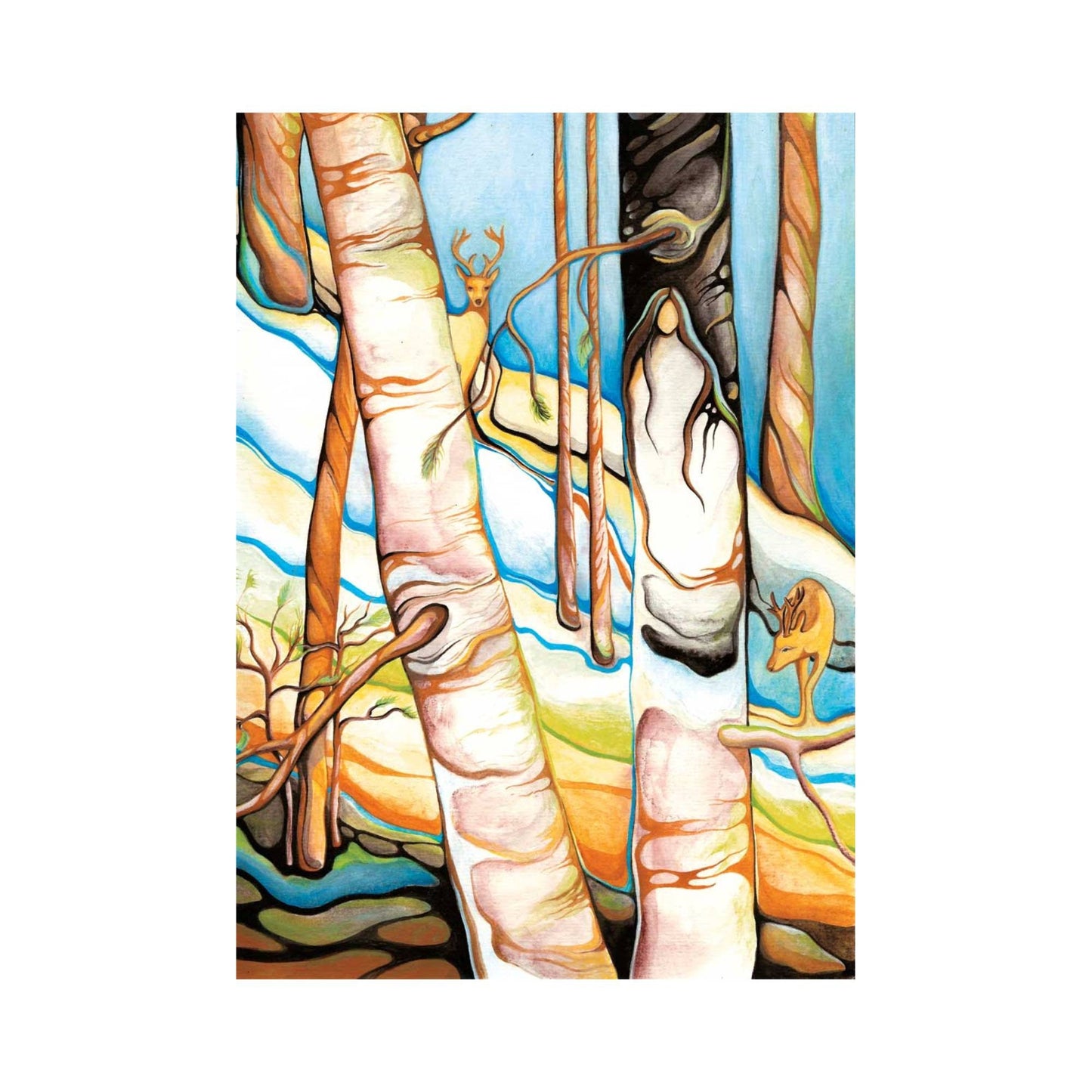 Passage By Nathalie Coutou, Indigenous Art Print, First Nations, Native American Indian Decor