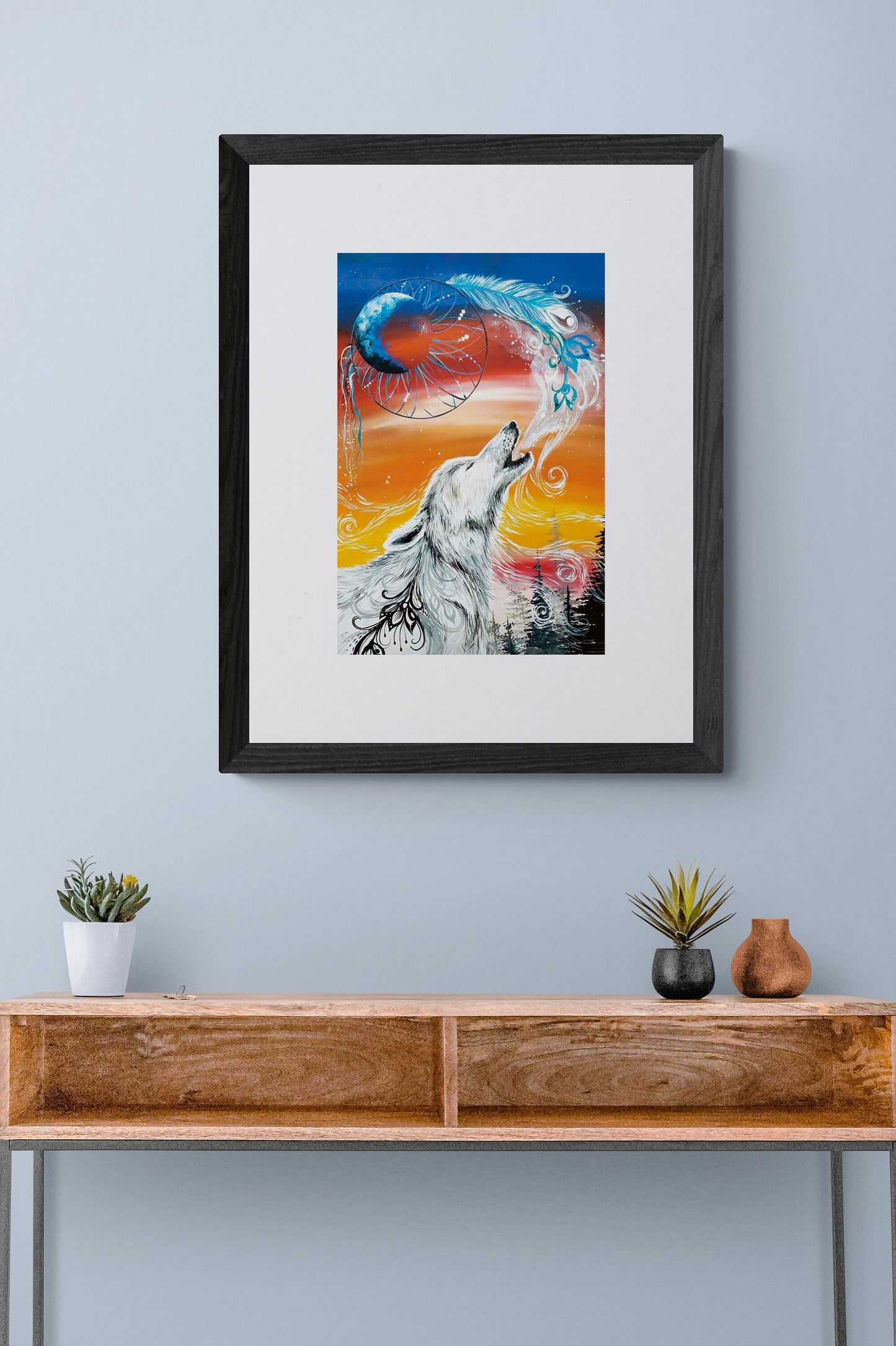 Alpha by Karen Erickson, Indigenous Art Print, First Nations, Native American Indian Decor