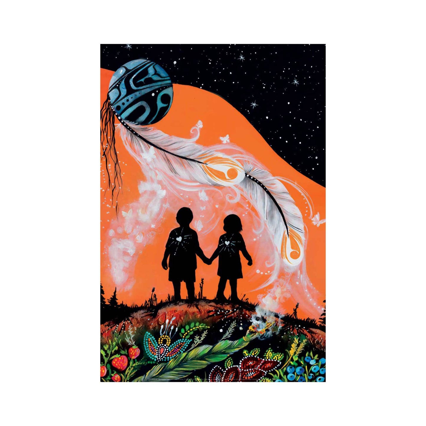 The Journey Home by Karen Erickson, Indigenous Art Print, First Nations, Native American Indian Decor