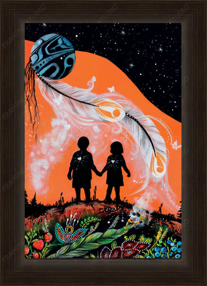 The Journey Home by Karen Erickson, Indigenous Art Print, First Nations, Native American Indian Decor