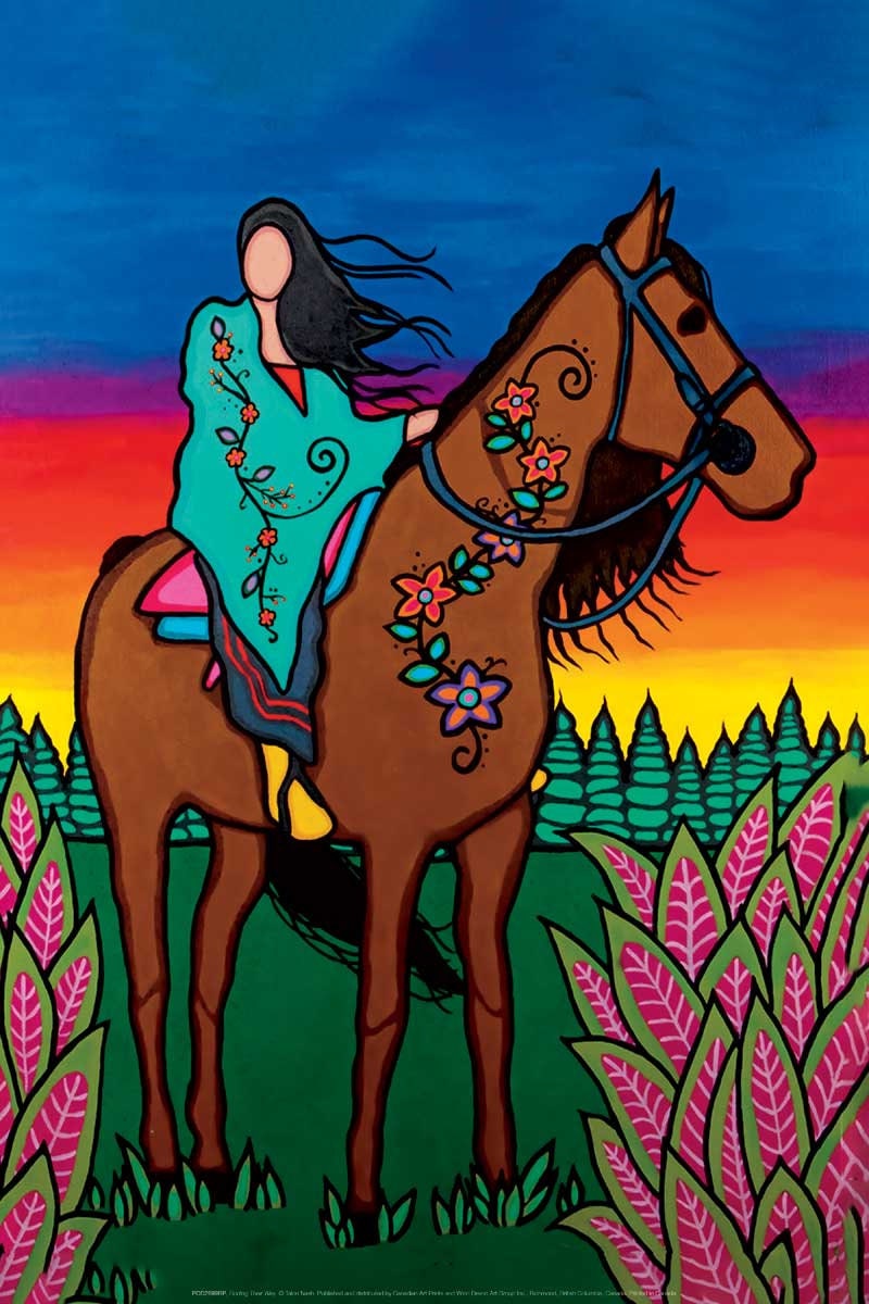 Finding Their Way by Talon Nash, Indigenous Art Print, First Nations, Native American Indian Decor