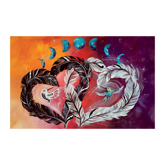 Lovebirds by Karen Erickson, Indigenous Art Print, First Nations, Native American Indian Decor