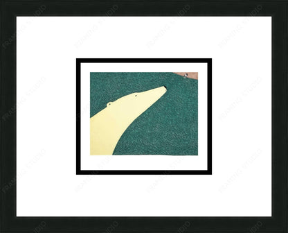 Kiviuq Nanuqlu (Kiviuq And The Bear), 2010 by Ningiukulu Teevee, Indigenous Inuit Art Card, Aboriginal Decor, Framed Art Card