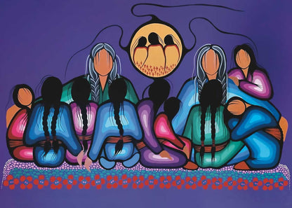 Always For Our Children By Simone Mcleod , Indigenous Art Print, First Nations, Native American Indian Decor