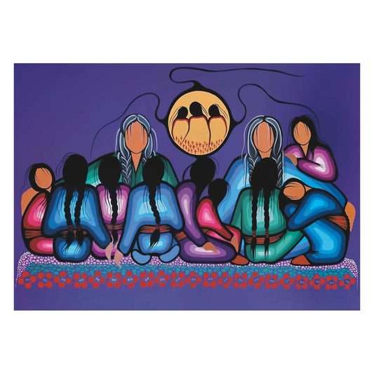 Always For Our Children By Simone Mcleod , Indigenous Art Print, First Nations, Native American Indian Decor