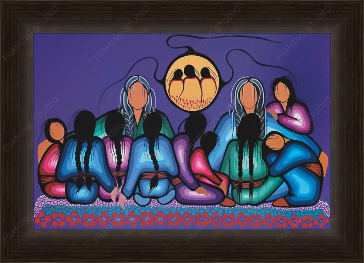 Always For Our Children By Simone Mcleod , Indigenous Art Print, First Nations, Native American Indian Decor