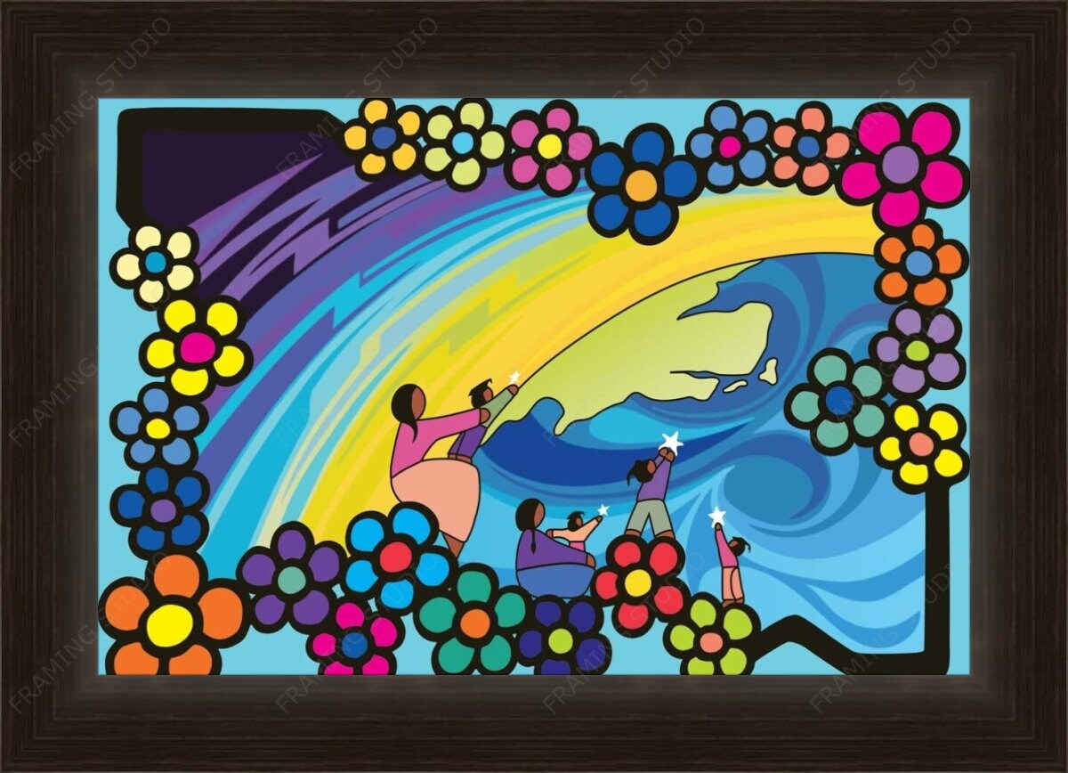 Stars Delivering The Water By Kevin Pee-Ace, Indigenous Art Print, First Nations, Native American Indian Decor