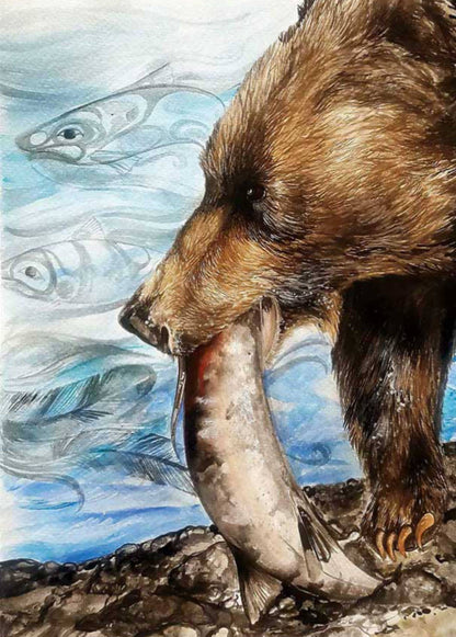 Chosen by Karen Erickson, Indigenous Art Print, First Nations, Native American Indian Decor