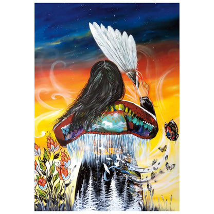 Traditional Guidance by Karen Erickson, Indigenous Art Print, First Nations, Native American Indian Decor