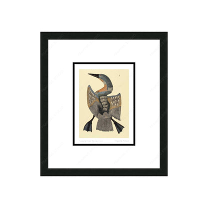 Tuulirjuaq (Great Big Loon), 2009by Mayoreak Ashoona, Indigenous Art Card, Inuit Framed Art Card