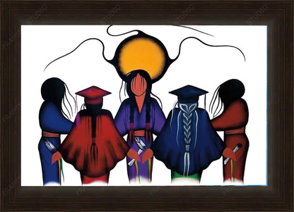 Education By Simone Mcleod, Indigenous Art Print, First Nations, Native American Indian Decor