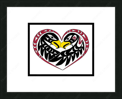 Unity by Angela Kimble, Indigenous Art Print, First Nations, Native American Indian Decor, Eagle