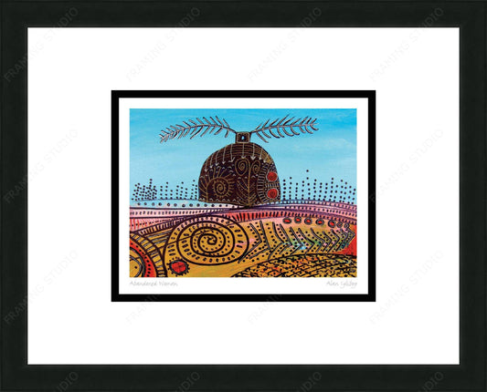 Abandoned Woman by Alan Syliboy, Indigenous Art Card, Framed Art Card, Mi’kmaq Artist