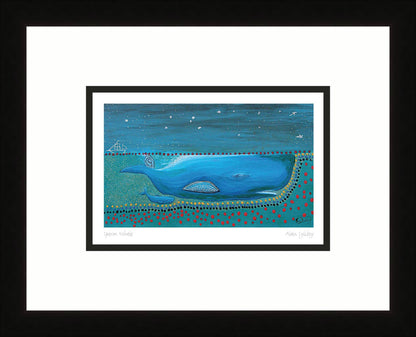 Sperm Whale by Alan Syliboy, Indigenous Art Card, Framed Art Card, Mi’kmaq Artist