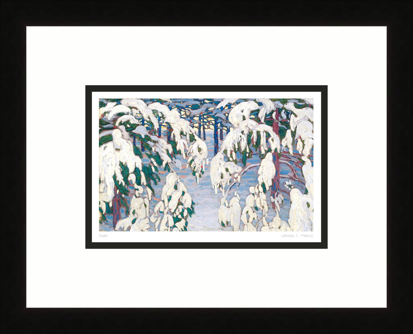 Harris-Snow by Lawren S. Harris, Group of Seven Art Card,  Framed Art Card