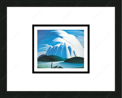 Lake And Mountains by Lawren S. Harris, Group of Seven Art Card,  Framed Art Card