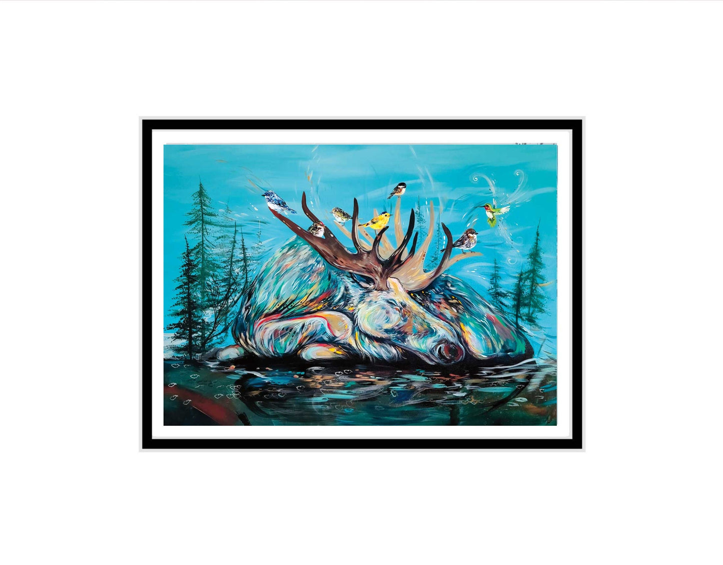 Sweet Dreams By Carla Joseph, Indigenous Art Print, First Nations, Native Americans, Cree, Métis, Framed Art