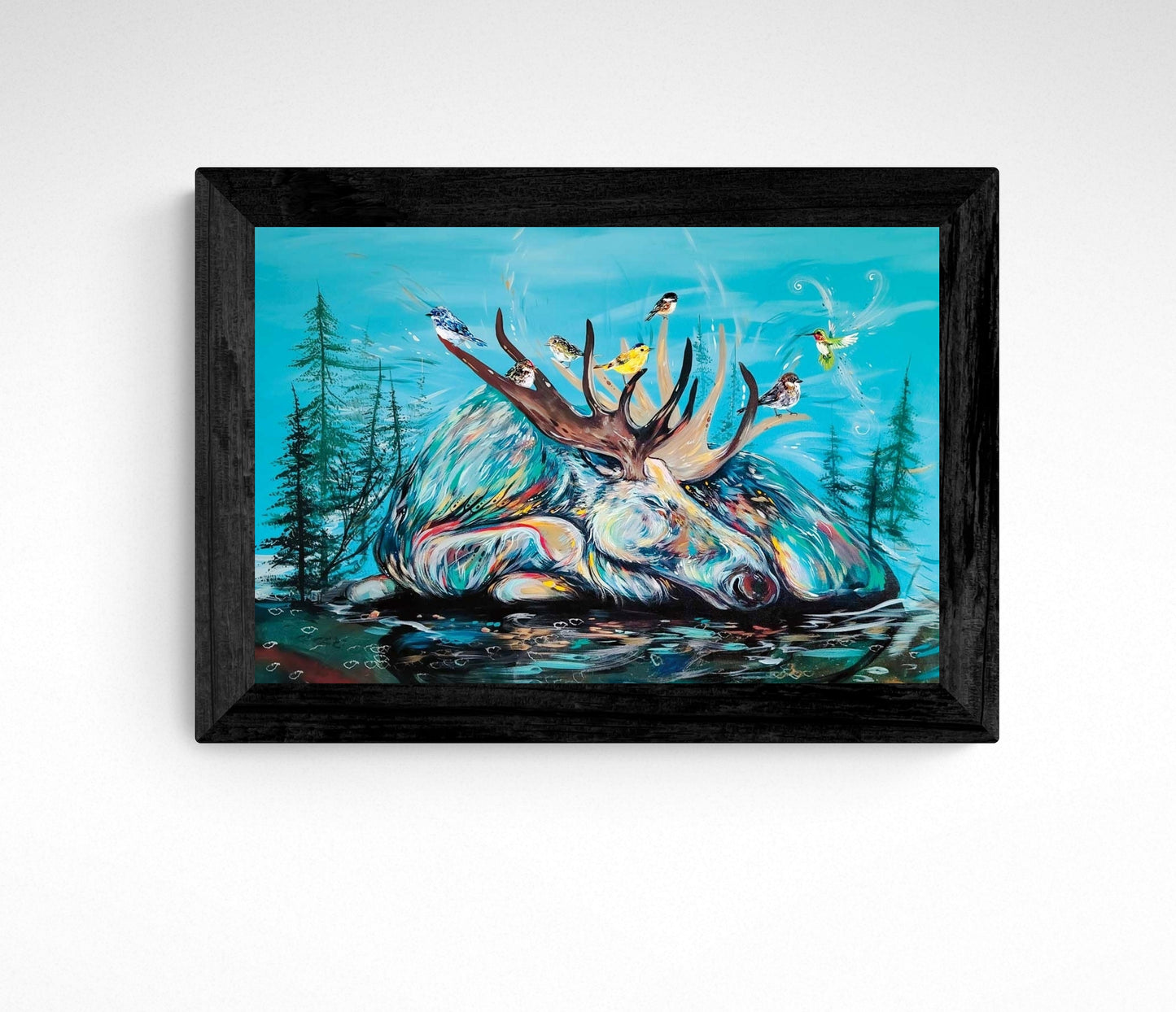 Sweet Dreams By Carla Joseph, Indigenous Art Print, First Nations, Native Americans, Cree, Métis, Framed Art