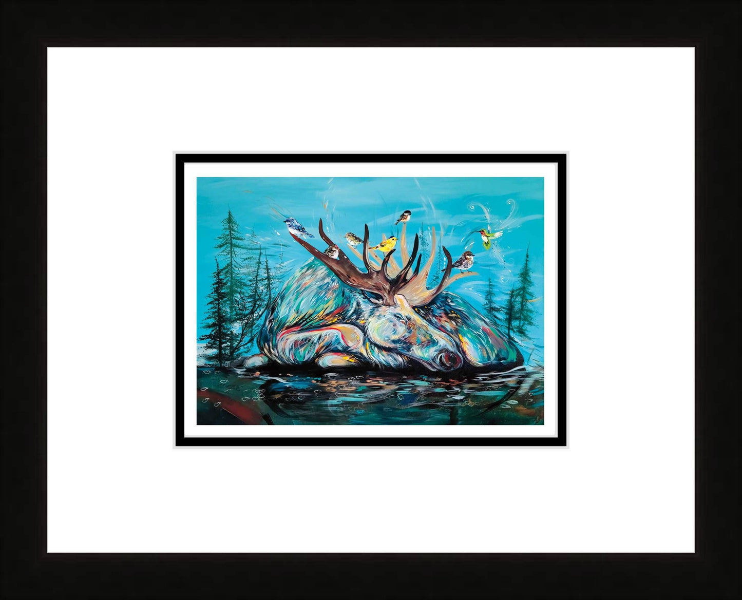 Sweet Dreams By Carla Joseph, Indigenous Art Print, First Nations, Native Americans, Cree, Métis, Framed Art