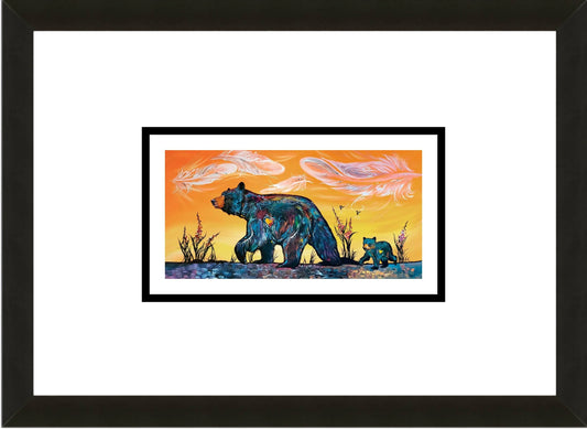 Follow the Leader By Carla Joseph, Indigenous Art Print, First Nations, Native Americans, Cree, Métis, Framed Art